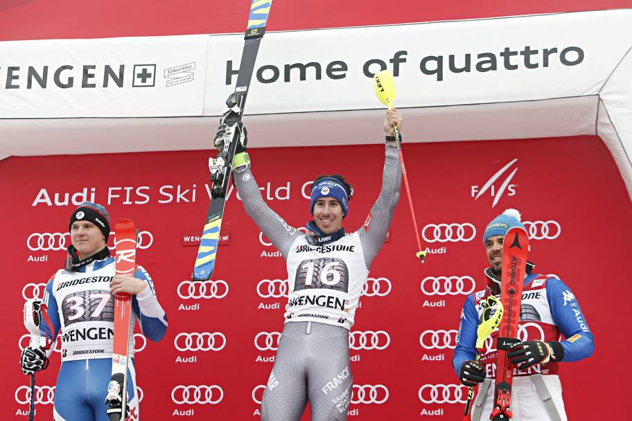  Lo slalom, davvero difficile per i discesisti, ha premiato il francese Victor Muffat-Jeandet, che ha ottenuto il suo primo successo con il tempo di 2&#39;35